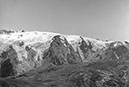 Pelvouxgruppe, Blick vom höchsten Punkt des Plateau d' Ecuparis (2616 m) auf den Glacier de de Lans (Firnkuppe, 3600 m)